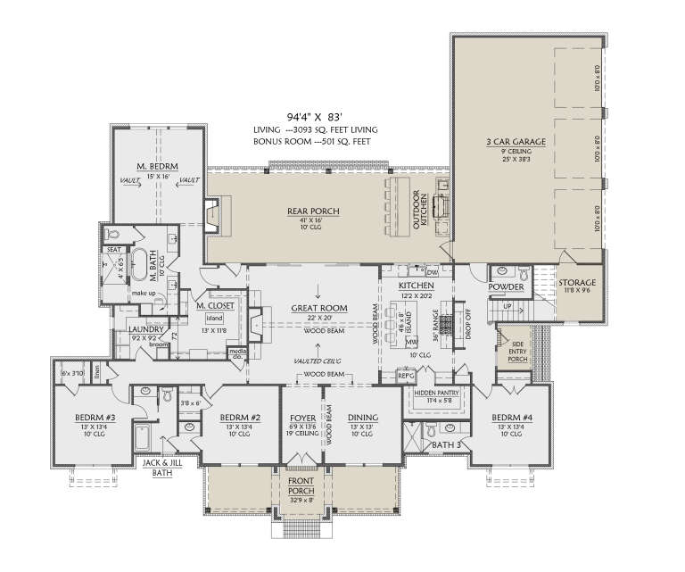 House Plan House Plan #35812 Drawing 1