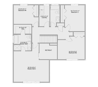 Second Floor for House Plan #8768-00194
