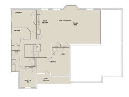 Basement  for House Plan #8768-00195
