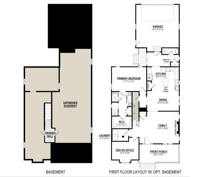 Basement Options for House Plan #6261-00082