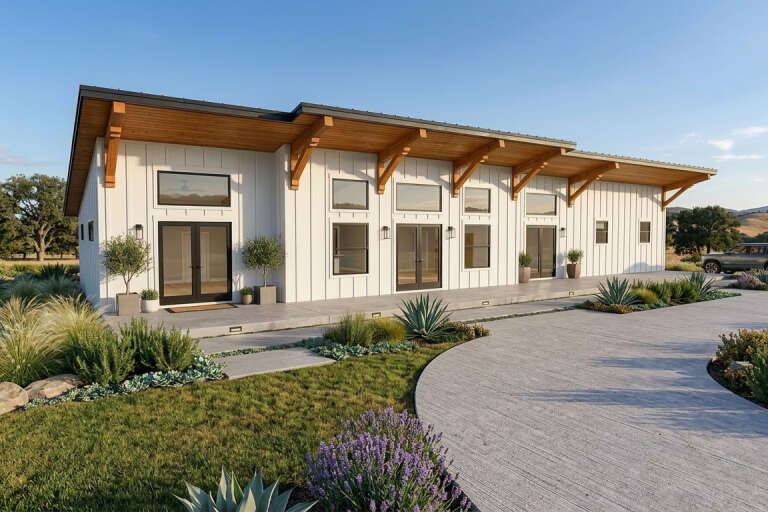 House Plan House Plan #35818 Angled Front Elevation
