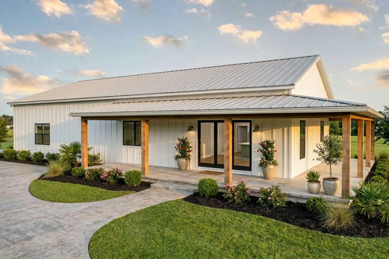 House Plan House Plan #35819 Angled Front Elevation