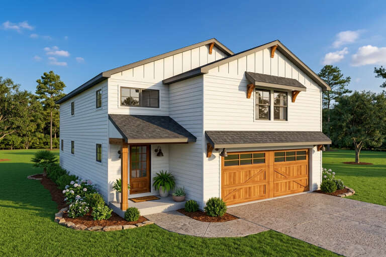 House Plan House Plan #35822 Angled Front Elevation