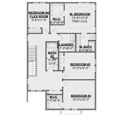 Second Floor for House Plan #1462-00234