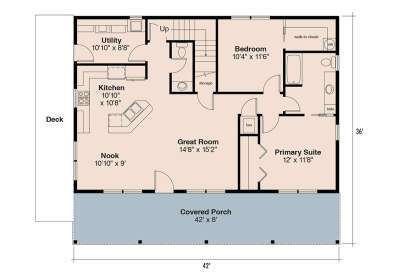 Main Floor  for House Plan #035-01230