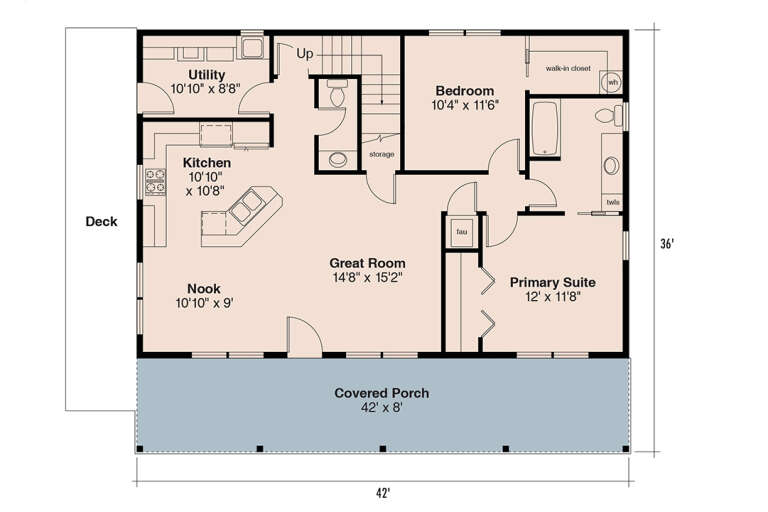 House Plan House Plan #35826 Drawing 1