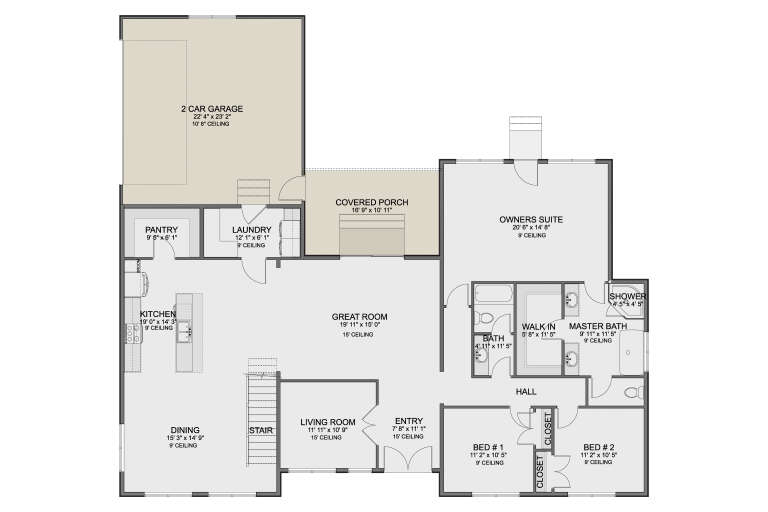 House Plan House Plan #35828 Drawing 1