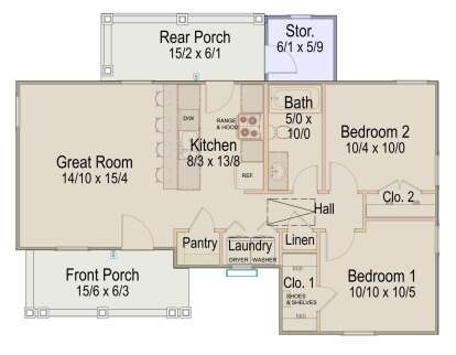 Main Floor  for House Plan #8292-00045