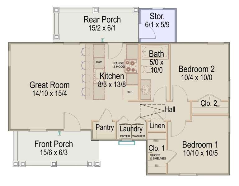 House Plan House Plan #35829 Drawing 1