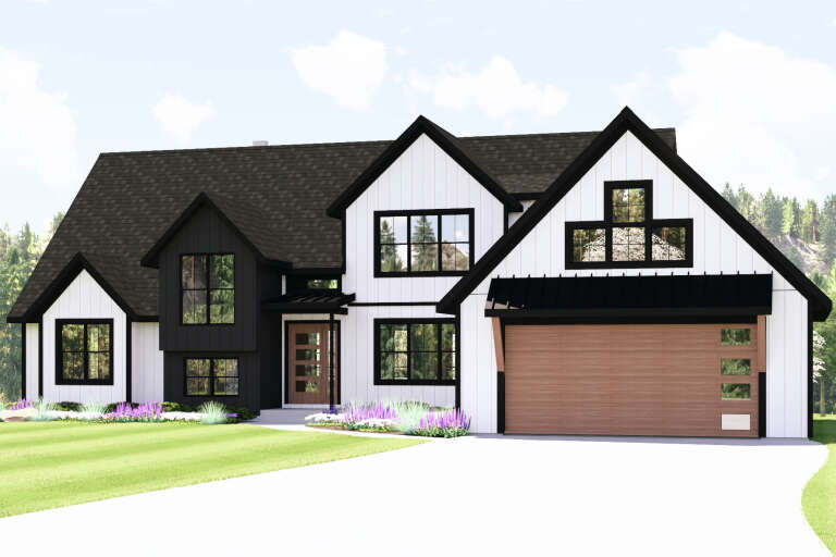 House Plan House Plan #35831 Angled Front Elevation