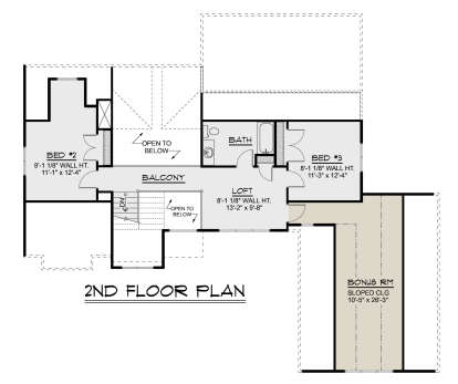 Second Floor for House Plan #5032-00437