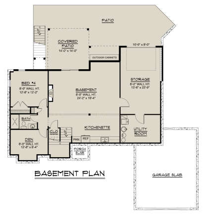 Basement for House Plan #5032-00437