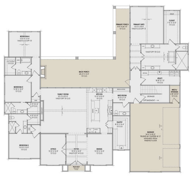 House Plan House Plan #35833 Drawing 1