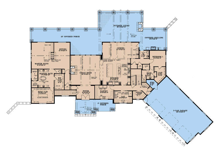 House Plan House Plan #35835 Drawing 1