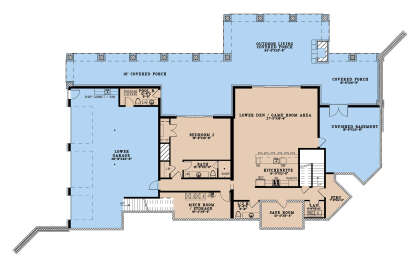 Basement for House Plan #8318-00483