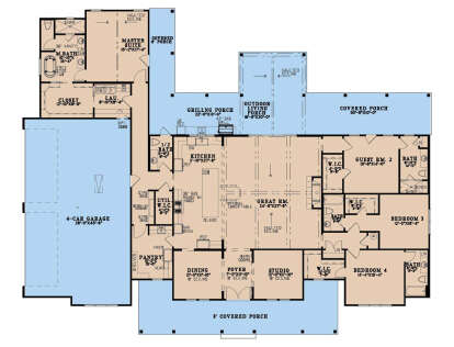 Main Floor for House Plan #8318-00484