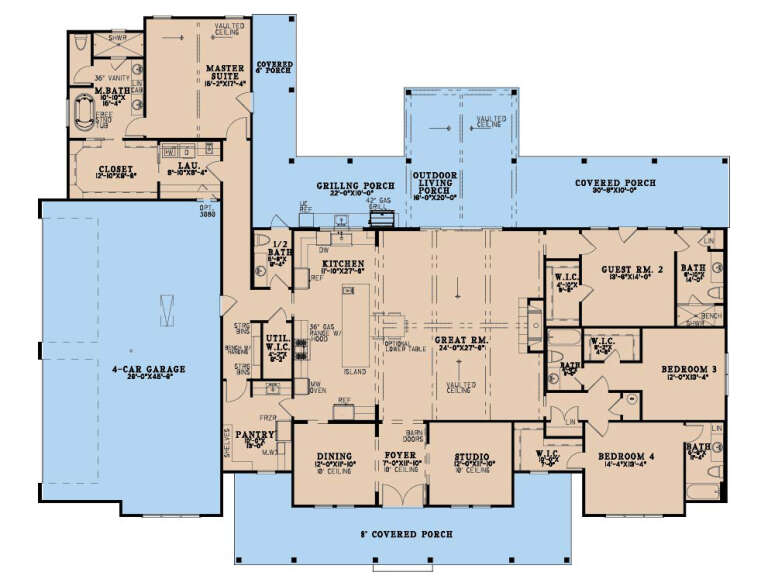 House Plan House Plan #35836 Drawing 1