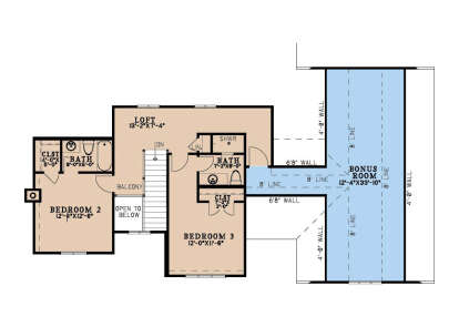 Second Floor for House Plan #8318-00485