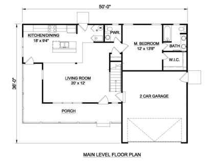 Floorplan 1 for House Plan #340-00016