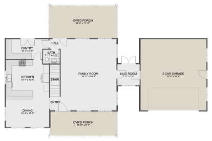 Main Floor for House Plan #2802-00557