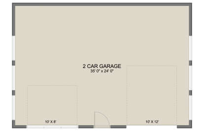 Garage Floor for House Plan #2802-00558