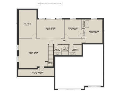 Basement  for House Plan #2802-00559