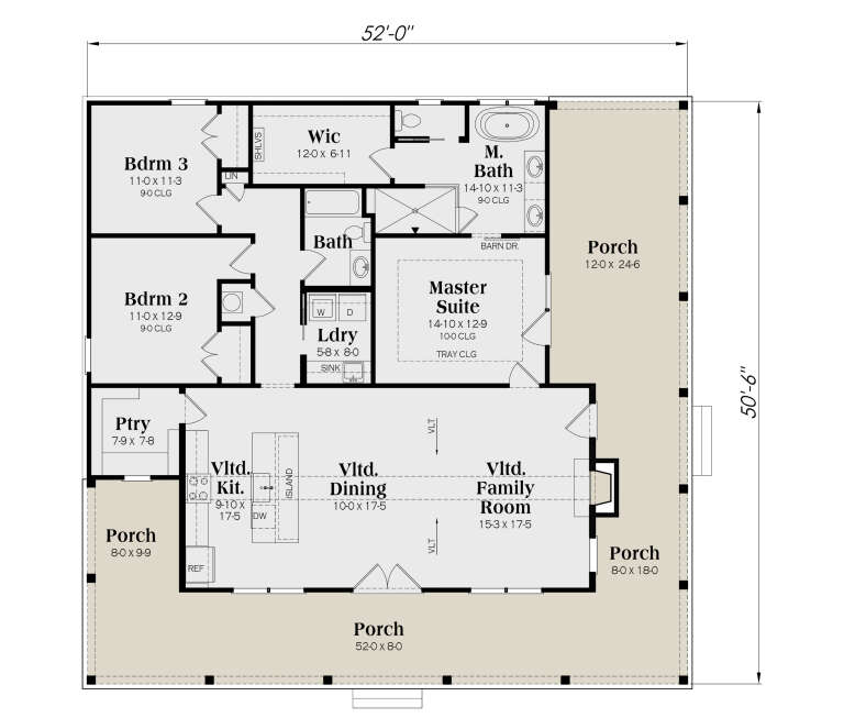 House Plan House Plan #35845 Drawing 1