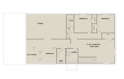 Basement for House Plan #8768-00199