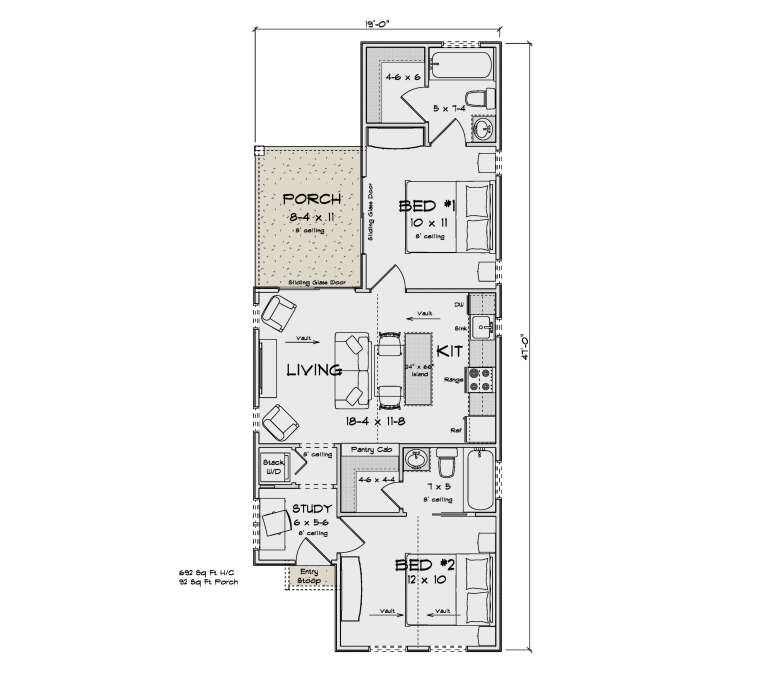 House Plan House Plan #35848 Drawing 1