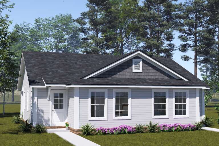 House Plan House Plan #35849 Angled Front Elevation