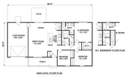 Floorplan1 for House Plan #340-00017