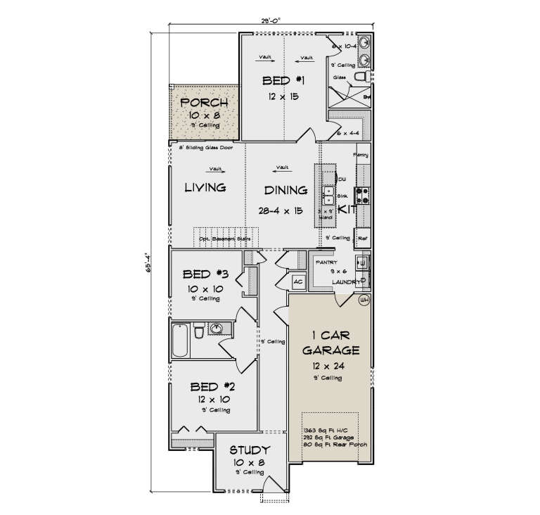 House Plan House Plan #35851 Drawing 1