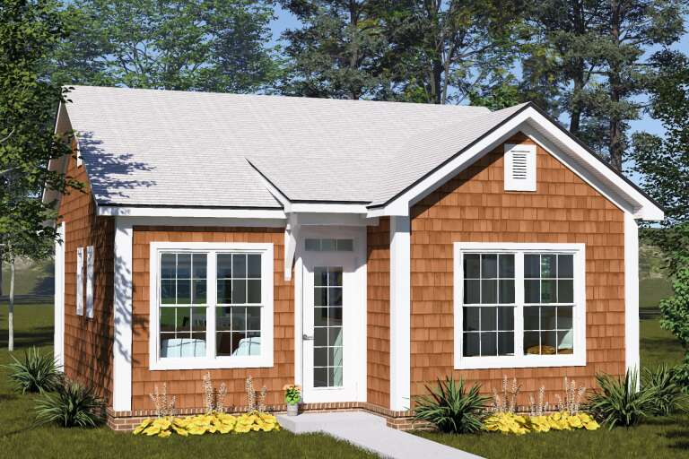 House Plan House Plan #35854 Angled Front Elevation