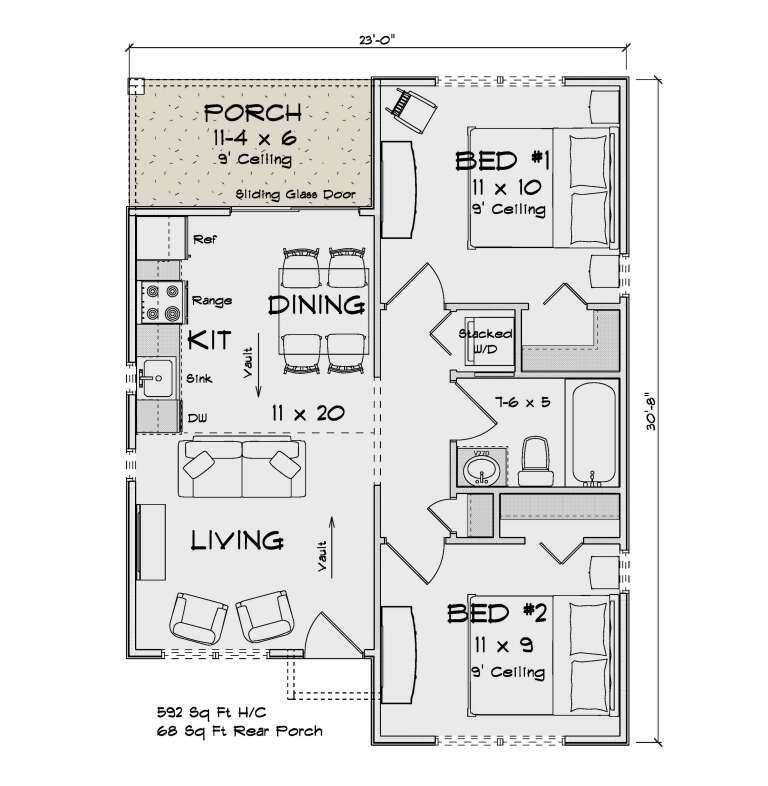 House Plan House Plan #35854 Drawing 1
