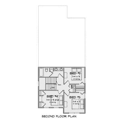 Second Floor for House Plan #4848-00617