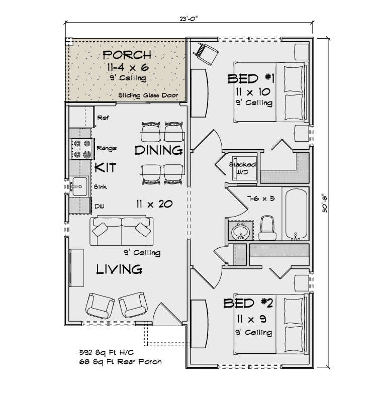 House Plan House Plan #35856 Drawing 1