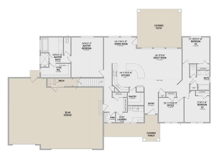 House Plan House Plan #35860 Drawing 1