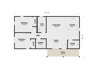 Main Floor  for House Plan #4100-00033