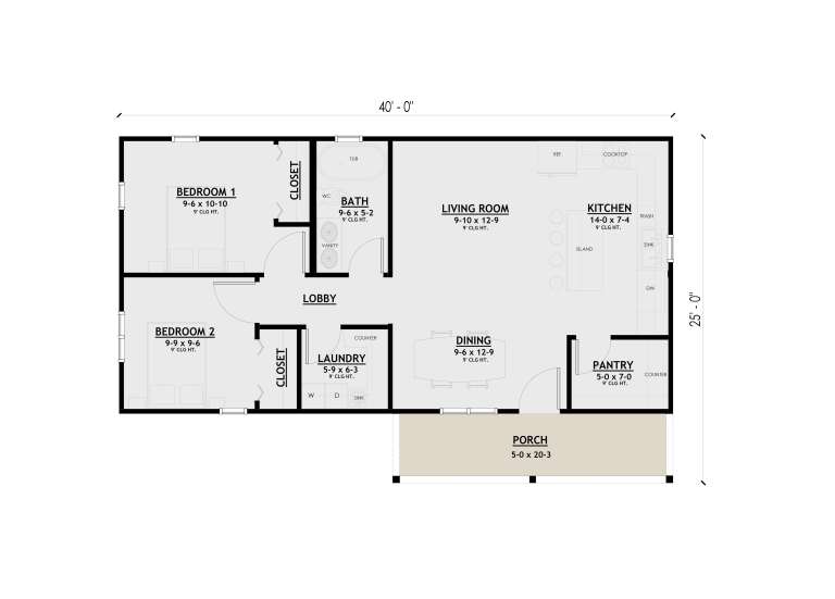 House Plan House Plan #35861 Drawing 1