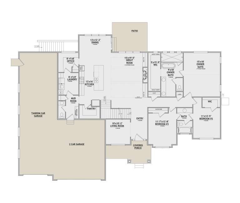 House Plan House Plan #35867 Drawing 1