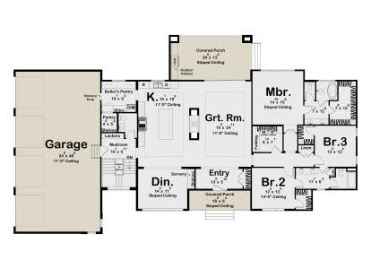Main Floor  for House Plan #963-01296