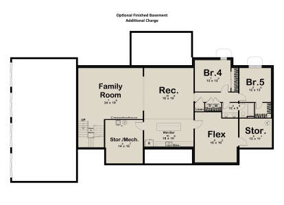 Basement for House Plan #963-01296