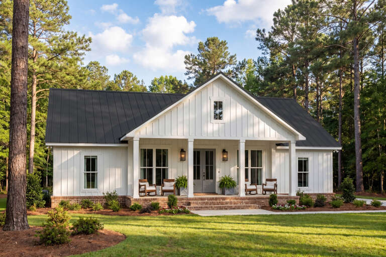 House Plan House Plan #35869 Angled Front Elevation