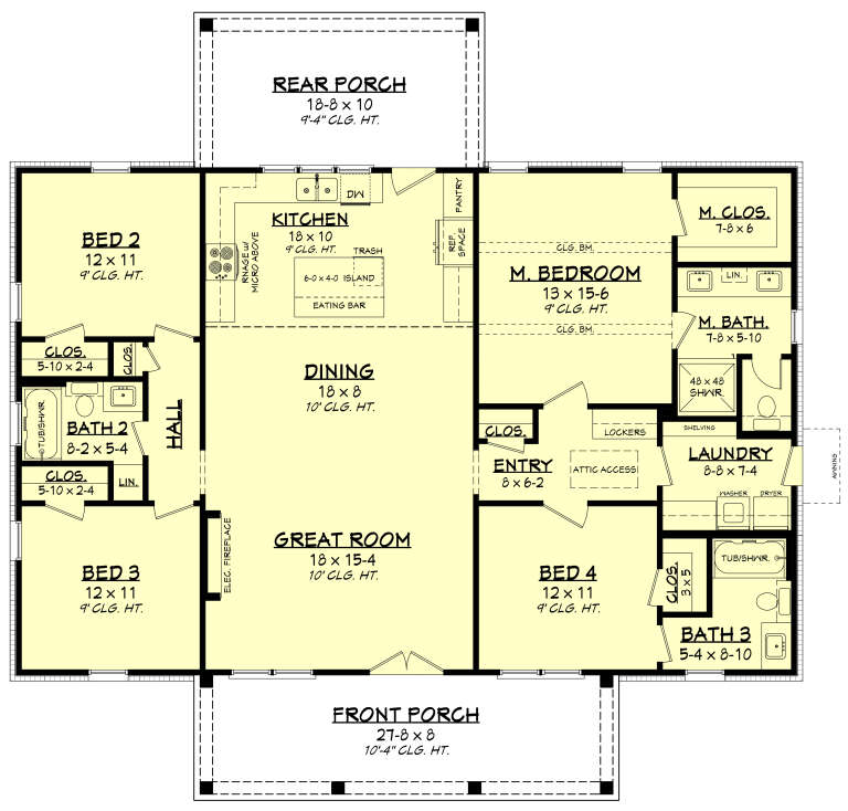 House Plan House Plan #35869 Drawing 1