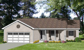 Country House Plan #340-00019 Elevation Photo