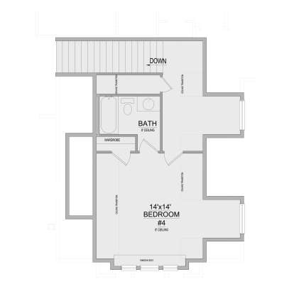 Second Floor for House Plan #8768-00203
