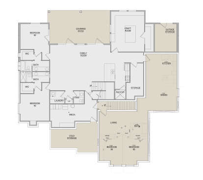Basement  for House Plan #8768-00203