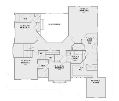 Second Floor for House Plan #8768-00204
