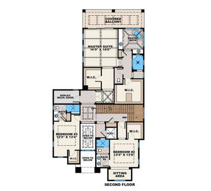 Second Floor for House Plan #1018-00292