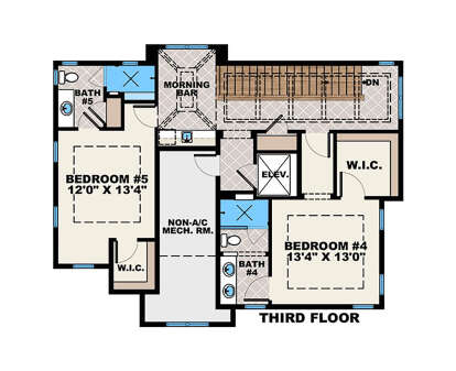 Third Floor for House Plan #1018-00292